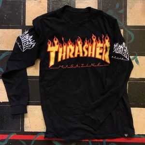 THRASHER 4-logo Tee